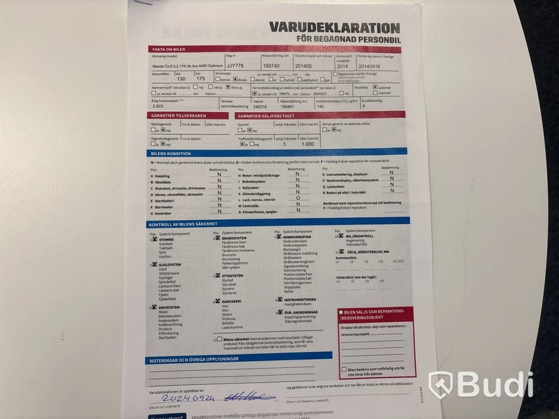 MAZDA CX-5 2.2 DE 175 Hk-2014 | DIESEL