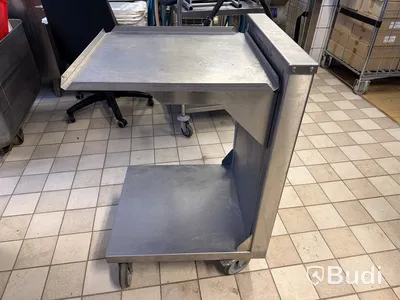 Diskbacksvagn rostfritt stål, hjul
