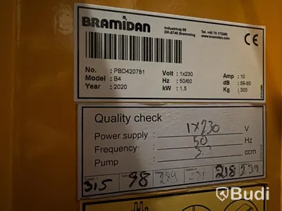 Bramidan press  för kartong / plast