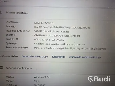 Laptop Lenovo ThinkPad T490s, i7, 16GB