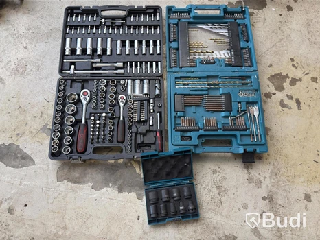 Socket wrench set, KS Tools, and miscellaneous box from Makita