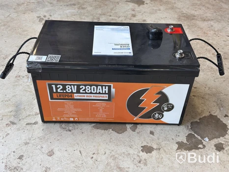 Battery, ECO-WORTHY LiFePO4, 12.8 V 280 Ah