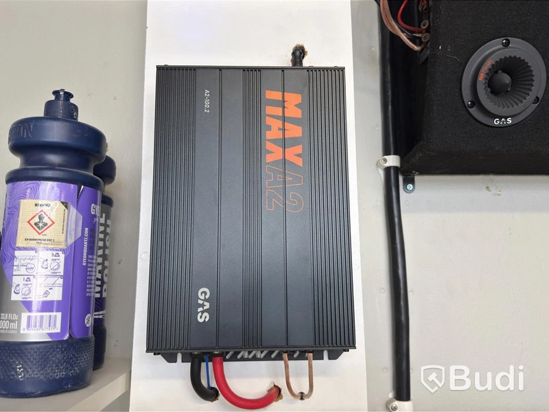 Car audio system - GAS MAD PB2-48 with GAS MAX A2 power amplifier