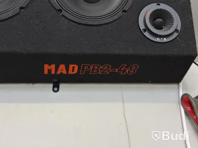Car audio system - GAS MAD PB2-48 with GAS MAX A2 power amplifier