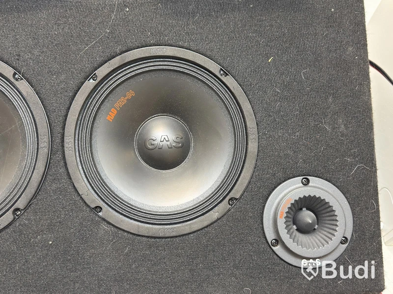 Car audio system - GAS MAD PB2-48 with GAS MAX A2 power amplifier