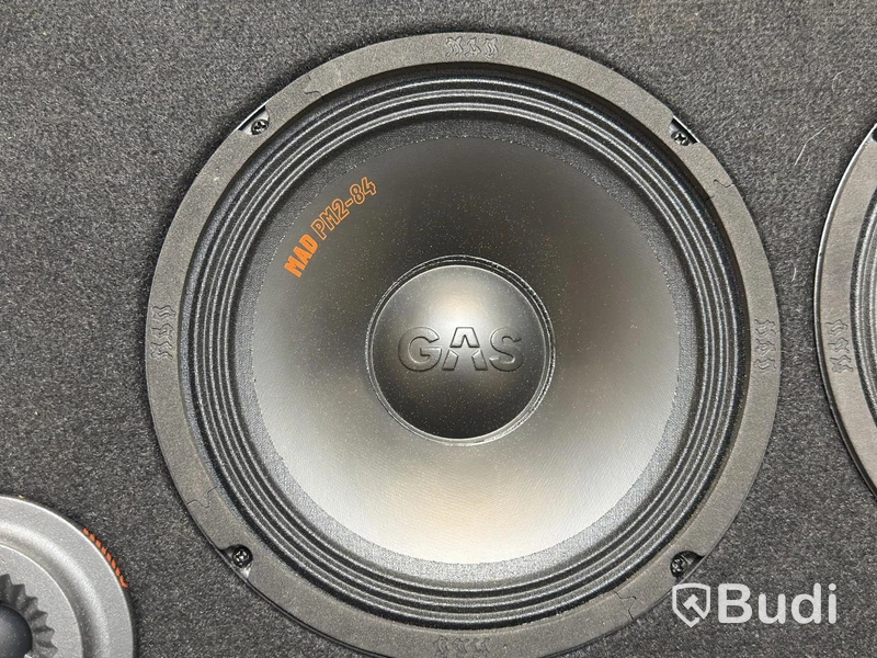Car audio system - GAS MAD PB2-48 with GAS MAX A2 power amplifier