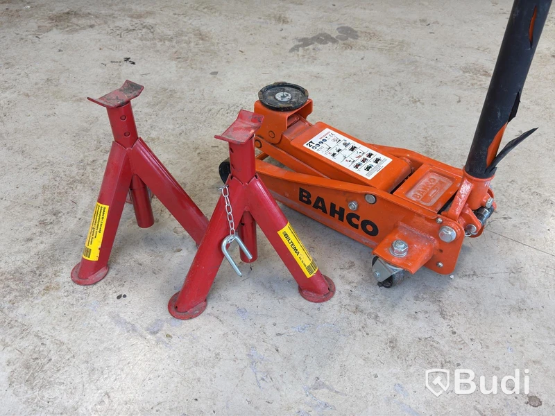 Domkraft Bahco BH1EU2000, 2T samt 2 st pallbockar