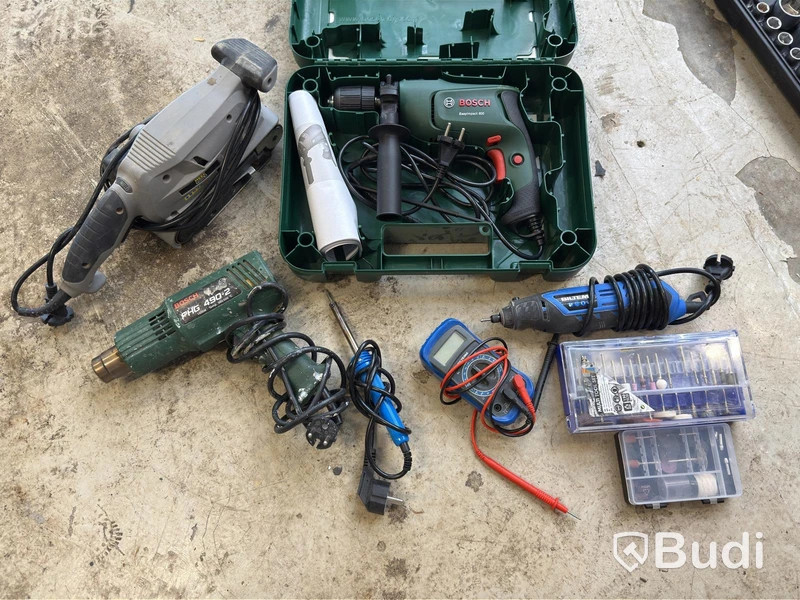 Tool lot with assorted power tools, incl. Bosch
