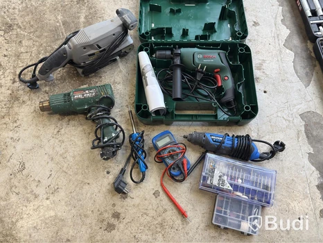 Tool lot with assorted power tools, incl. Bosch