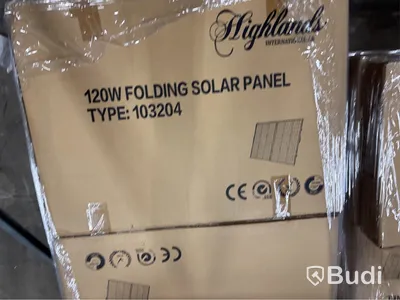 11 st. Solpanel 120 watt, 12 volt, vikbar