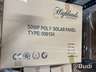 9 st. Solcellspaneler Polykristalline 50 W