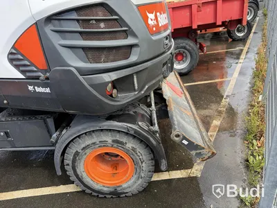 Bobcat E57W wheeled excavator, 2018, 2,155 hours