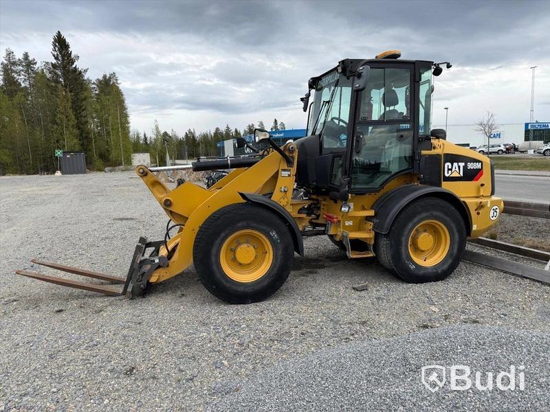Hjullastare CAT 908M -2016 | Gafflar & Skopa