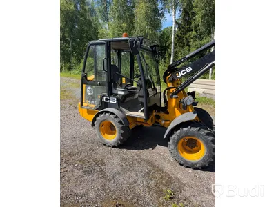 JCB Hjullastare 403 år 2020 Med tillbehör Planeringsskopa, Vikplog och Gafflar