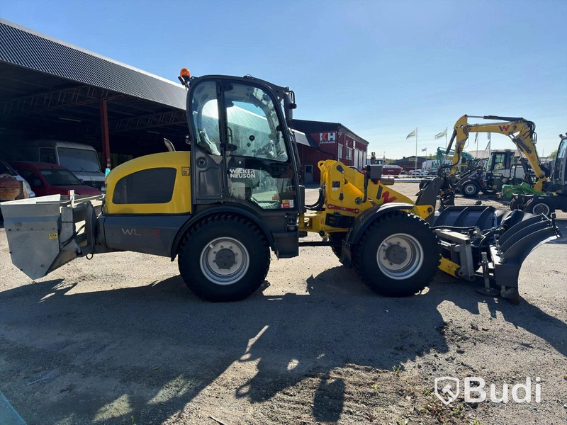 Wacker Neuson WL52 wheel loader, 2024 (248 hours), with plow and sand spreader