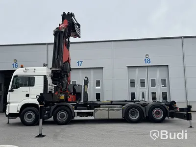 Crane hooklift MAN TGS 35.500 8X4H-6 BL -2018 | Palfinger | Jib