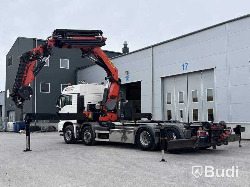 Crane hooklift MAN TGS 35.500 8X4H-6 BL -2018 | Palfinger | Jib