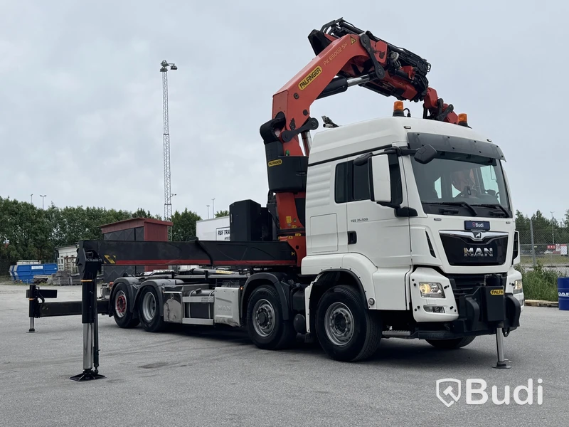 Crane hooklift MAN TGS 35.500 8X4H-6 BL -2018 | Palfinger | Jib