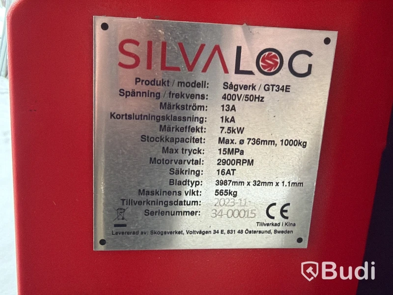 Stationärt Bandsågverk - Silvalog GT34
