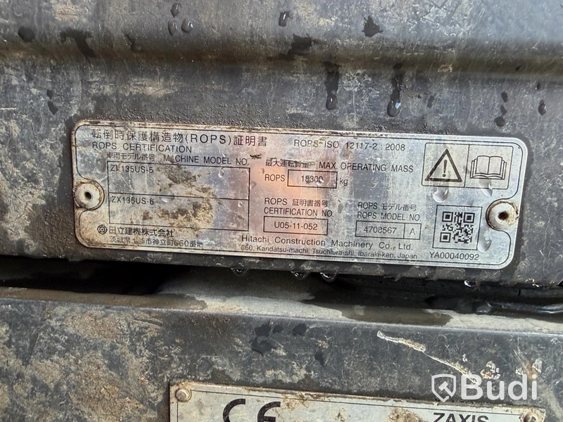 Grävmaskin Hitachi ZX135US-6 -2019 | Skogsutrustad