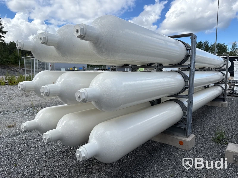 18 tuber/gasförråd med tubställningar för vätgas Tenaris 2023 (18 pcs gas cylinders for hydrogen)