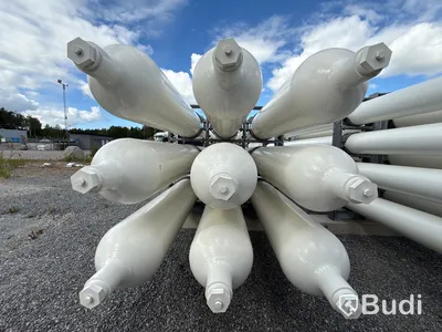 18 tuber/gasförråd med tubställningar för vätgas Tenaris 2023 (18 pcs gas cylinders for hydrogen)
