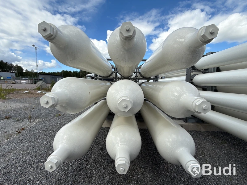 18 tuber/gasförråd med tubställningar för vätgas Tenaris 2023 (18 pcs gas cylinders for hydrogen)