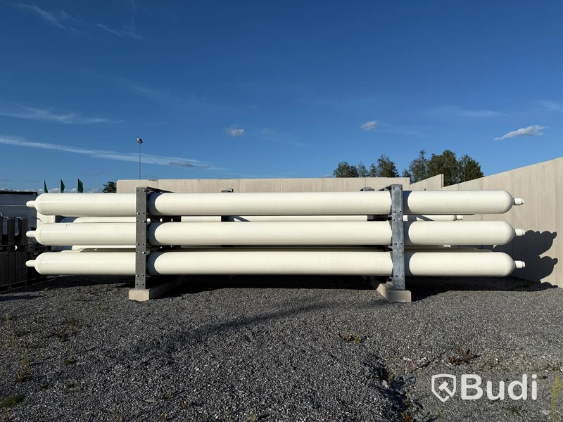 18 tuber/gasförråd med tubställningar för vätgas Tenaris 2023 (18 pcs gas cylinders for hydrogen)