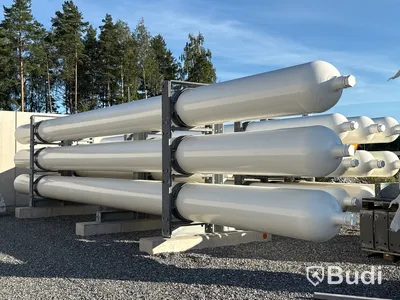 18 tuber/gasförråd med tubställningar för vätgas Tenaris 2023 (18 pcs gas cylinders for hydrogen)