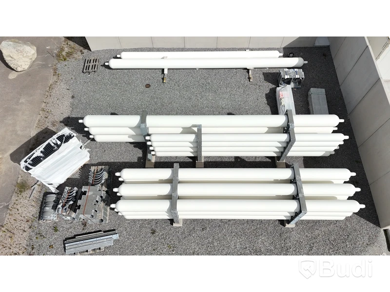 18 tuber/gasförråd med tubställningar för vätgas Tenaris 2023 (18 pcs gas cylinders for hydrogen)