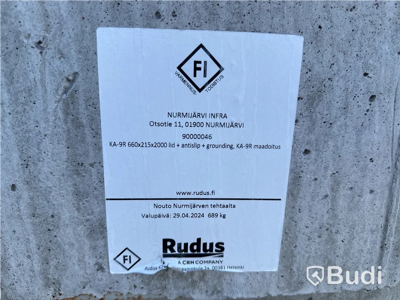 6 st prefabricerade betongfundament