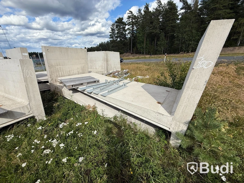 13 st prefabricerade betongelement/L-stöd S:t Eriks