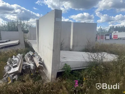 13 st prefabricerade betongelement/L-stöd S:t Eriks