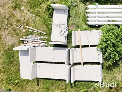 13 st prefabricerade betongelement/L-stöd S:t Eriks