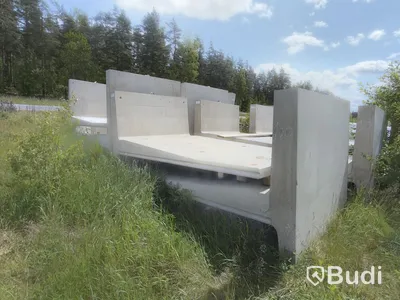 13 st prefabricerade betongelement/L-stöd S:t Eriks