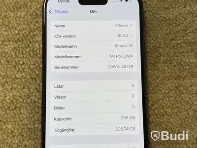 iPhone 15, 256 GB Space Gray