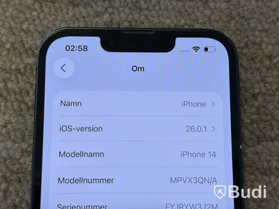 iPhone 14, 256 GB, blå