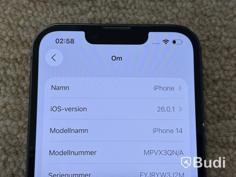 iPhone 14, 256 GB, blå