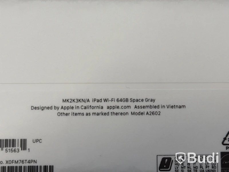 iPad 9:e generation, Wi-Fi, 64 GB (oanvänd)
