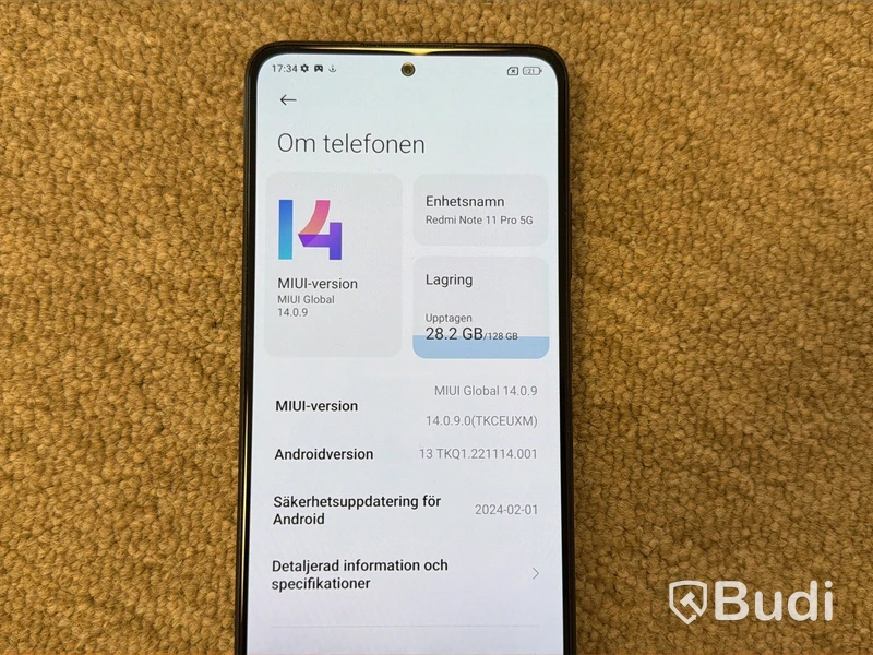 Redmi Note 11 Pro 5G, 128GB