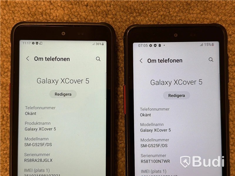 2 st Samsung Galaxy XCover 5, 64 GB