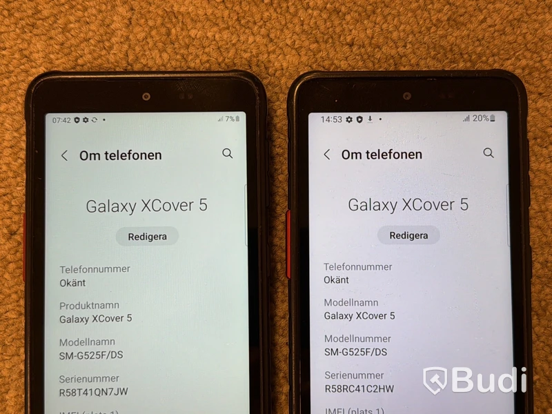 2 st Samsung Galaxy XCover 5, 64 GB