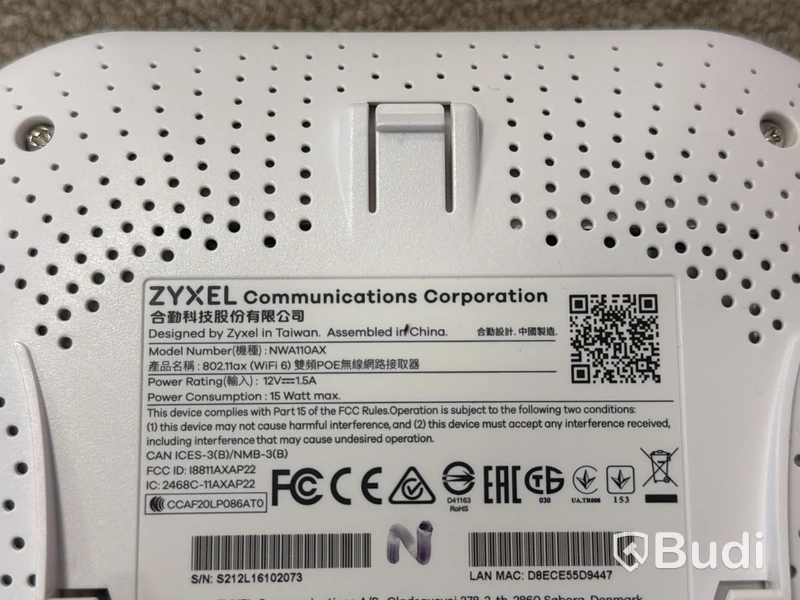 2 st Zyxel NWA110AX accesspunkter
