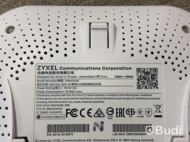 2 st Zyxel NWA110AX accesspunkter