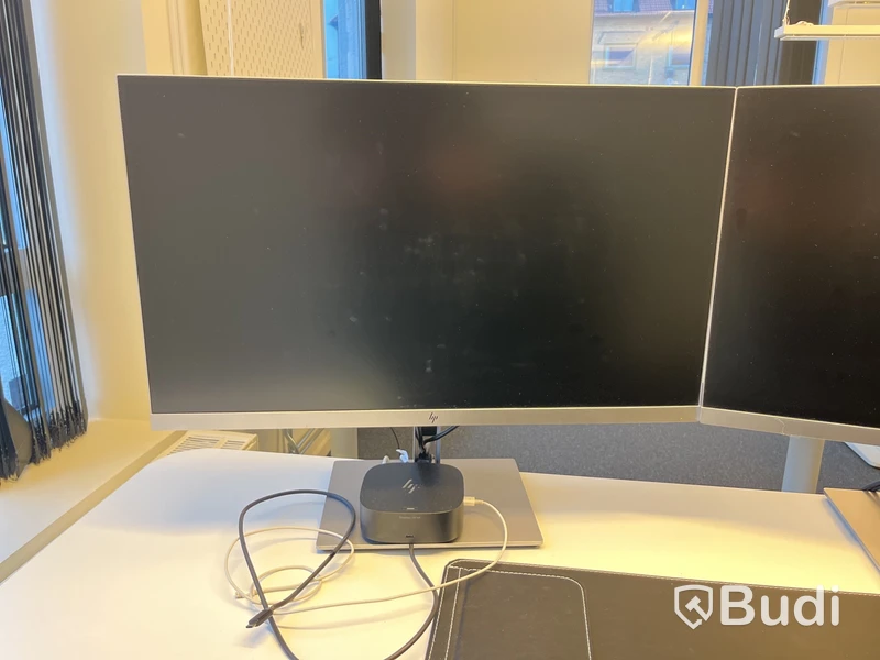 2 st skärmar 27" HP EliteDisplay E273q samt HP dockstation