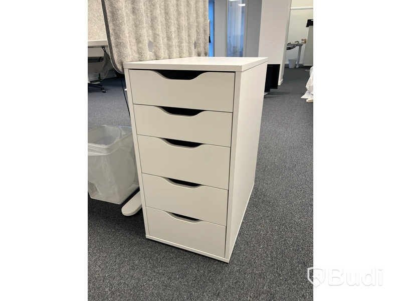 Höj- och sänkbart skrivbord med skärmväggar, IKEA