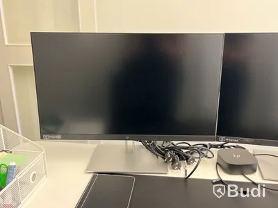 2 st skärmar 27", HP E27 G4 Eye Ease samt dockningsstation HP