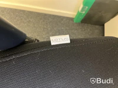 Höj- och sänkbart skrivbord med stol Lotus Furniture samt fotstöd och hurts