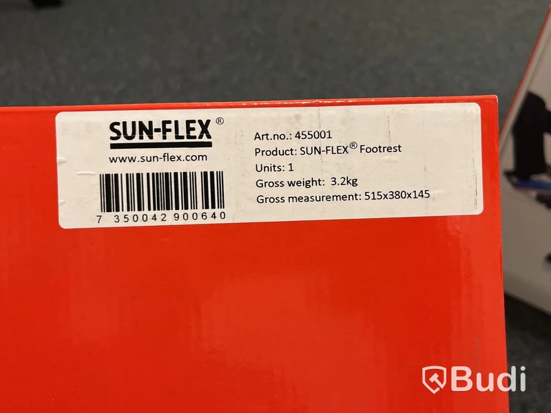 2 st Fotstöd, Sun-Flex, footrest