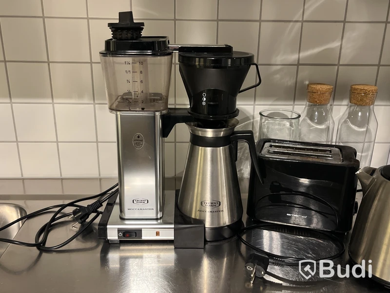 Kaffebryggare, Moccamaster samt vattenkokare och brödrost